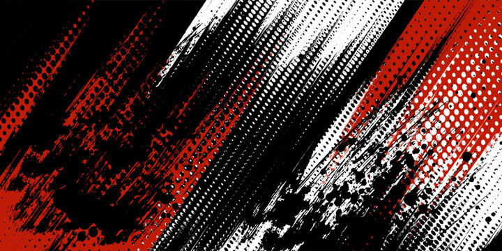 black white and red grunge texture background. eps 10Print