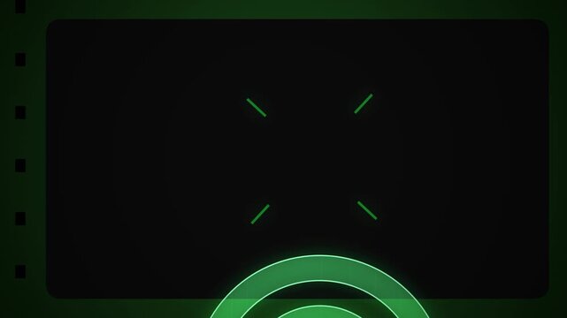 Abstract futuristic digital green radar scan motion graphic