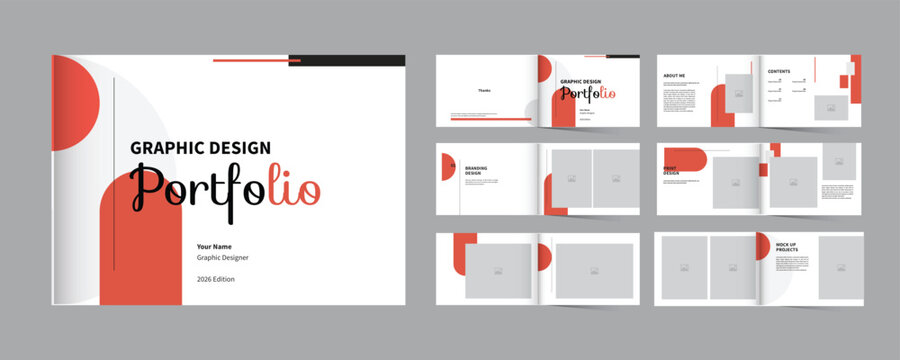 Modern Professional Landscape Graphic Design Portfolio