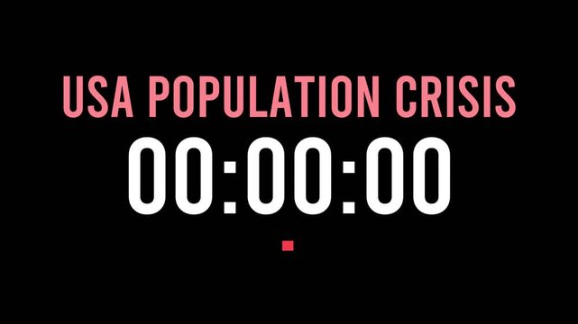 Usa Population Crisis is about to happen soon. Upcoming usa population crisis, approaching in the near future. Usa Population Crisis almost here, in a short time.