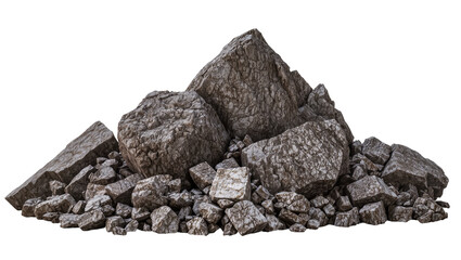 Pile of rough grey granite rocks and boulders © Gabriela