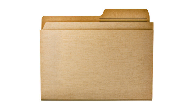 Manila file folder with tabs and lines