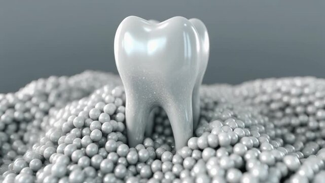 Dental Tooth Model for Oral Health Concept
