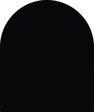 Silhouette vector arch shape isolated on a white background design