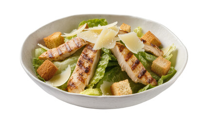 Grilled chicken caesar salad with croutons and parmesan shavings © Lukas