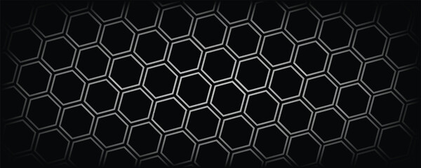 Fototapeta premium Dark metal diamond mesh grid background. Seamless vector illustration of black perforated steel grating sheet with rhombus holes for industrial technology and engineering design.
