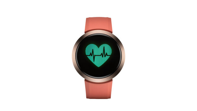 Smartwatch with heart rate monitor display