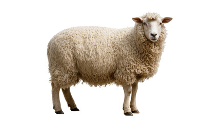 Woolly sheep with thick fleece standing © Laura