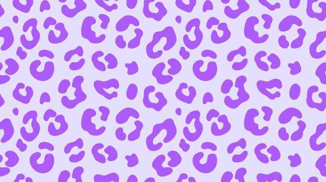 Leopard print pattern in lavender and pale purple hues