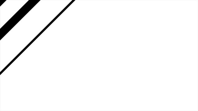 Geometric rectangular shape video transition pack featuring three abstract black and white graphic matte overlays for seamless film editing