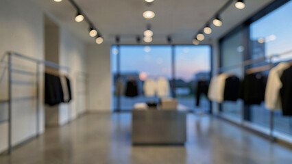 Fototapeta premium Polished Calacatta White Marble Countertop on High End Botanical Rooftop Bar with Green Foliage Blur