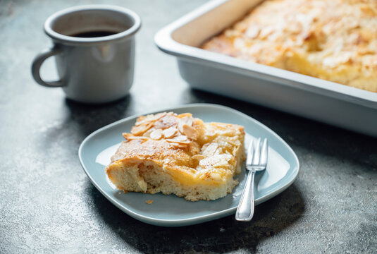 Butterkuchen, yeast dough with almond, sugar and butter topping