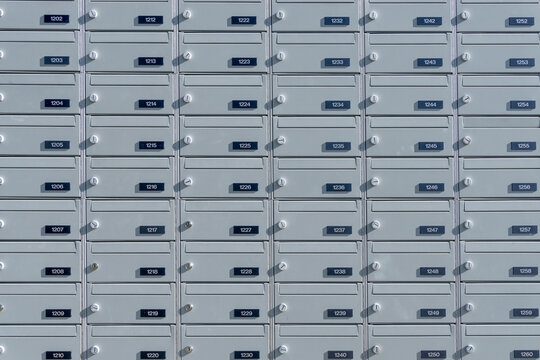 Mail boxes, numbers