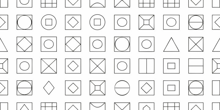 Laundry symbols pattern black line art on white background