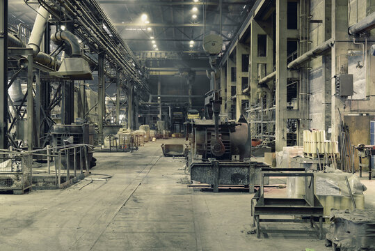 Interior of a foundry