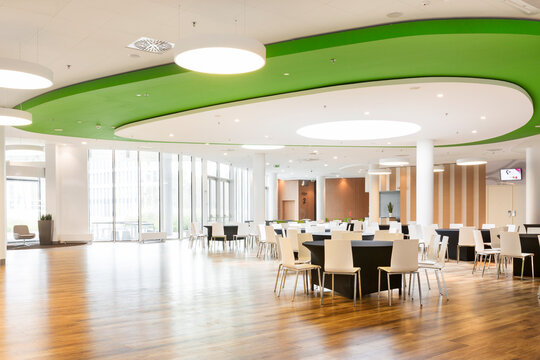Poland, Warsaw, dining area of a hotel