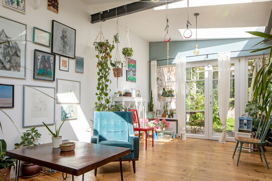 Interior of a private living room