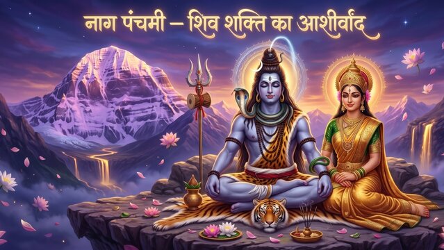 Shiva Shakti Blessing &ndash; Nag Panchami Divine Harmony