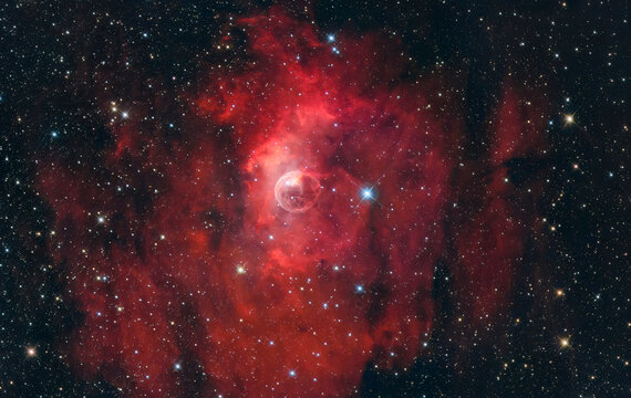 Long exposure of Bubble Nebula