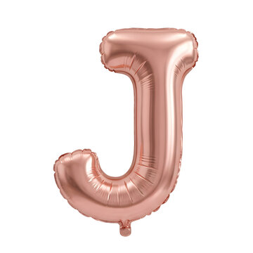Rose Gold Letter J Balloon
