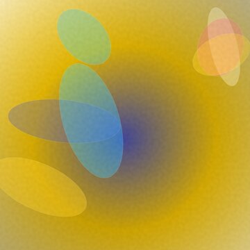 Abstract background with overlapping translucent oval shapes