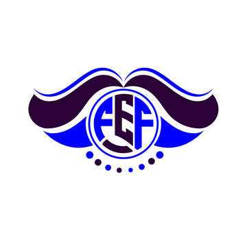 FEF letter logo creative design. FEF unique design