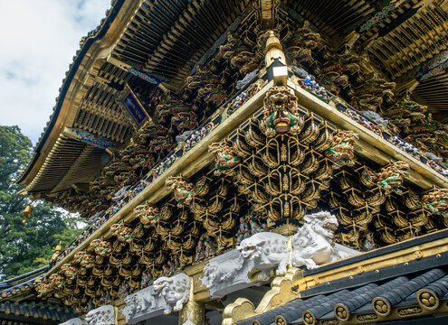 日本-日光東照宮（日光）-陽明門の彫刻