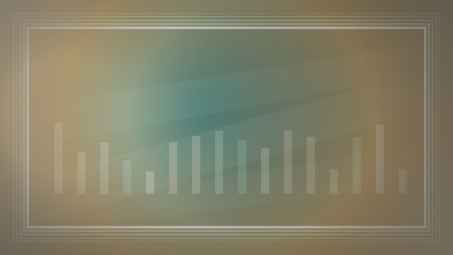 Abstract bar chart background with gradient and border