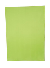 Fototapeta premium A single rectangular piece of bright lime green paper png
