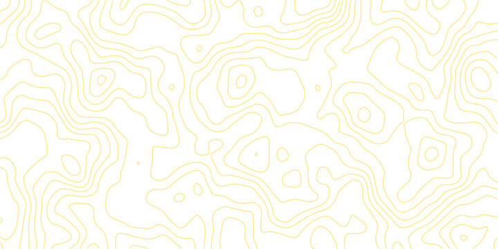 Topographic map lines create an abstract background with subtle contour patterns in soft yellow hues on a clean white canvas, suggesting elevation and geographical features.