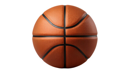 Fototapeta premium Orange basketball with black seams, textured surface