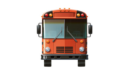 Orange school bus front view © Paul