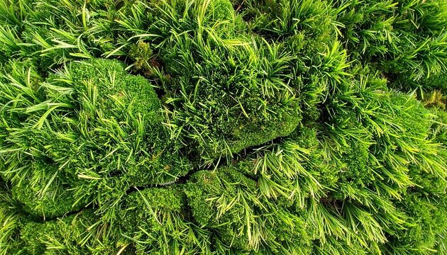 Close‑Up Lush Green Grass Blades