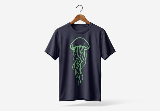 Minimal Drop Shoulder T-shirt Design Template