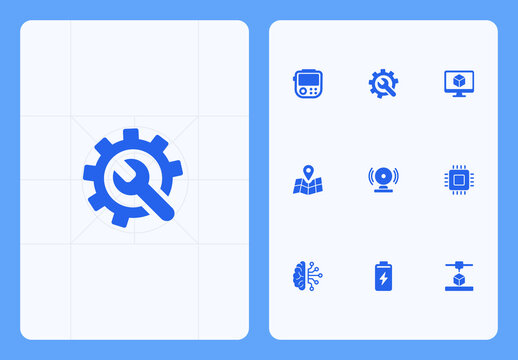 Industrial Automation Icon Set