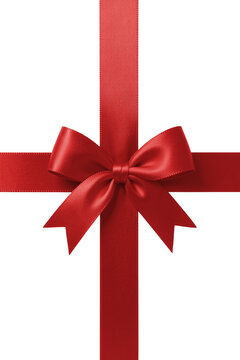 Red gift bow