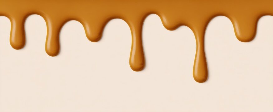 Indulge in the warmth of a dripping caramel frame with a handcrafted cutout.