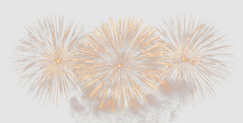 Obraz premium Festive Fireworks Light Burst Transparent Overlay PNG
