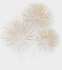 Naklejka premium Festive Holiday Sparkle Fireworks Effect PNG