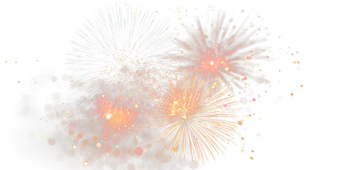Obraz premium Glowing Fireworks Display for Festive Event Design PNG