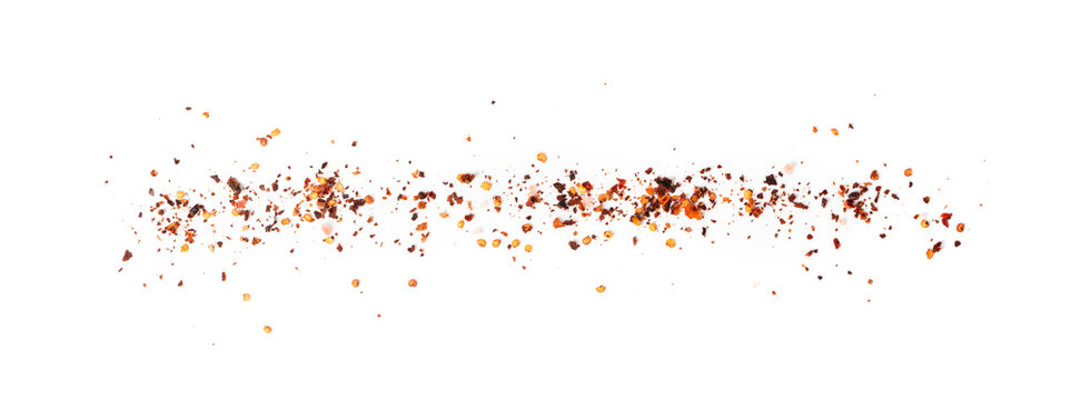 Dry chili pepper isolated, red chilly spice