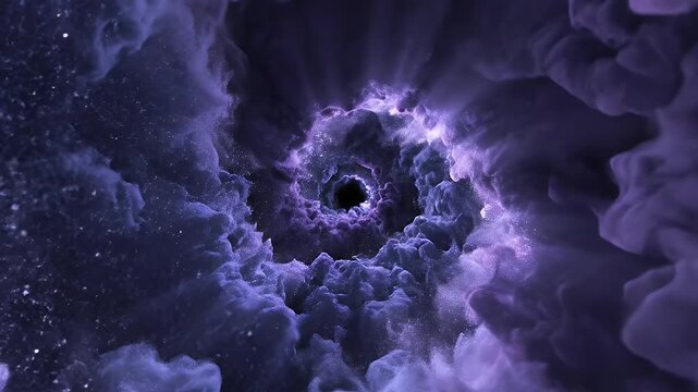 A swirling vortex of cosmic dust and starlight.
