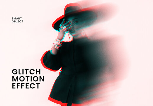 Glitch Motion Photo Effect Template