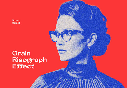 Grain Risograph Photo Effect