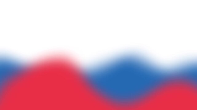 Dynamic Wavy Russian Flag Colors Abstract Motion Background Loop.
