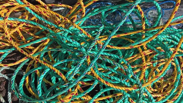 Colourful plastic rope 
