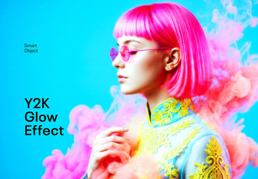 Y2K Glowing Photo Effect