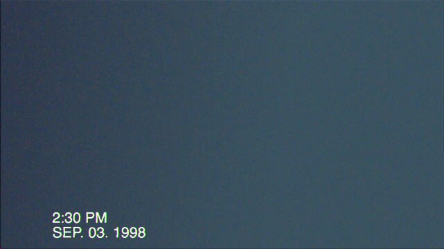 Authentic 90s VHS glitch overlay featuring analog tracking errors
