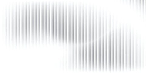 Glass background with silver ribbed effect and abstract 3D line pattern. Modern gray panel design for wall or window, adding light reflection and stylish texture to architecture. © ali