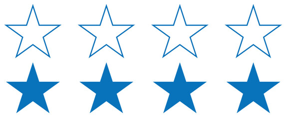 Obraz premium Stars icon collection. Different star shapes. Black stars icon set.